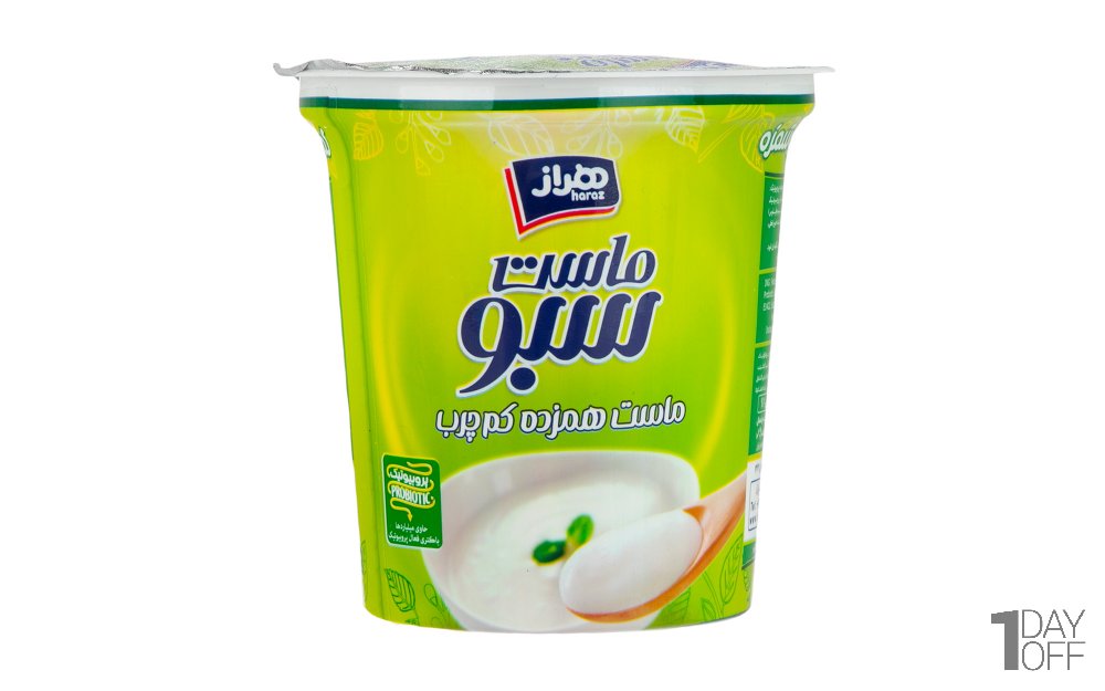 ماست پروبیوتیک هم‌زده کم‌چرب سبو هراز مقدار 800 گرم  