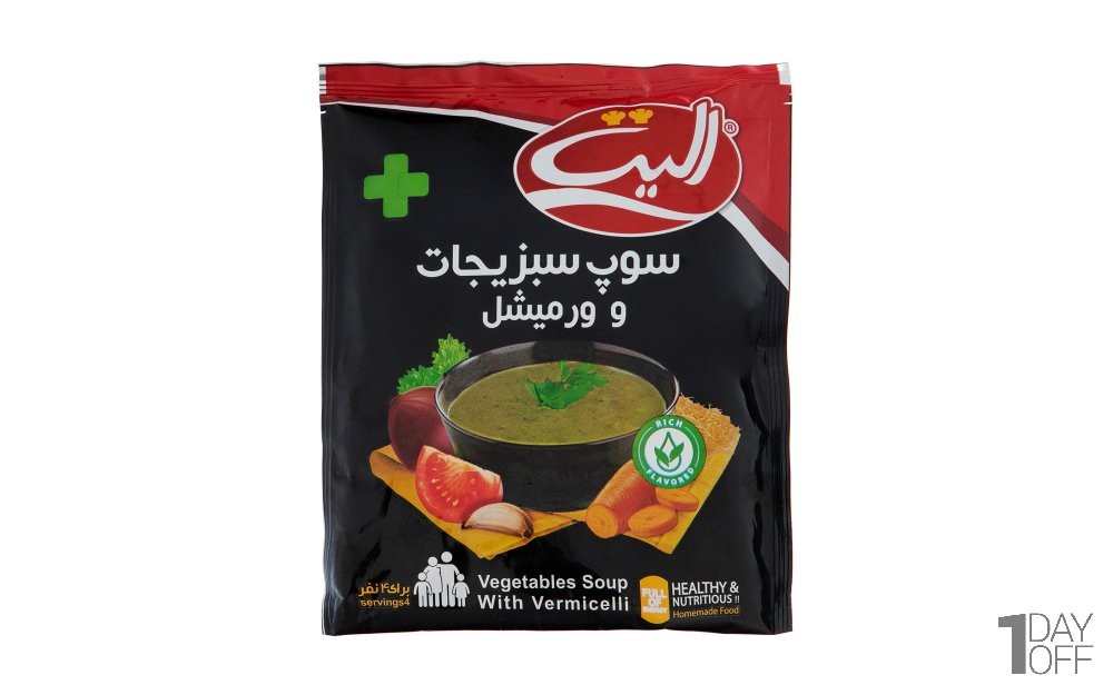 سوپ سبزیجات و ورمیشل الیت - 80 گرم