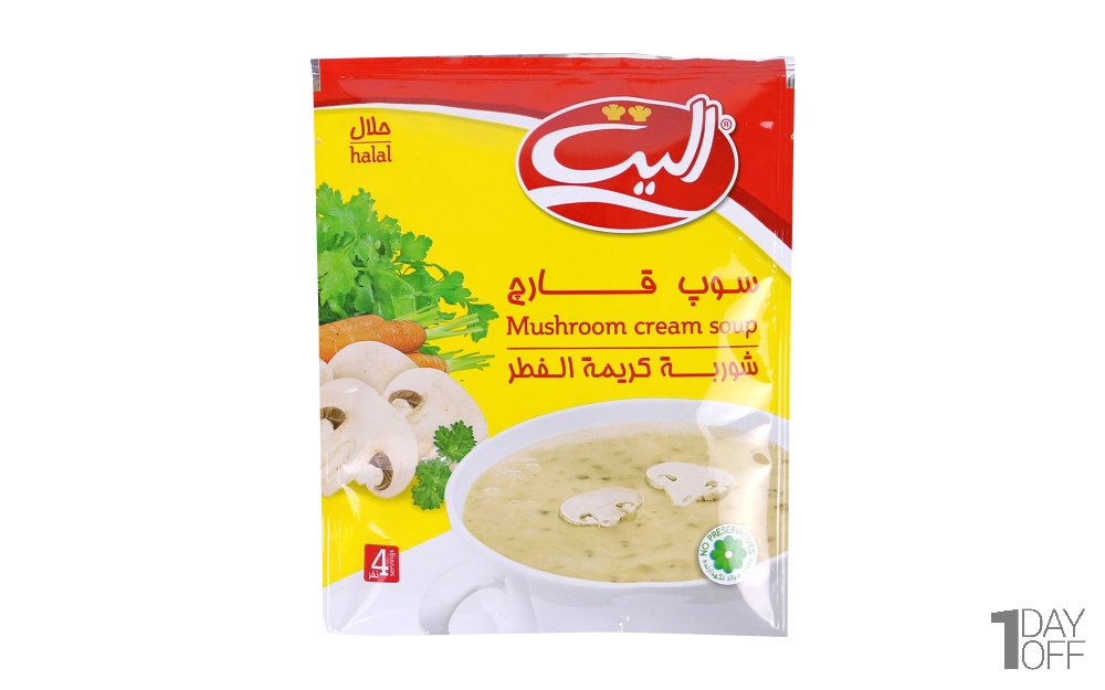 سوپ قارچ نیمه‌آماده الیت مقدار 65 گرم