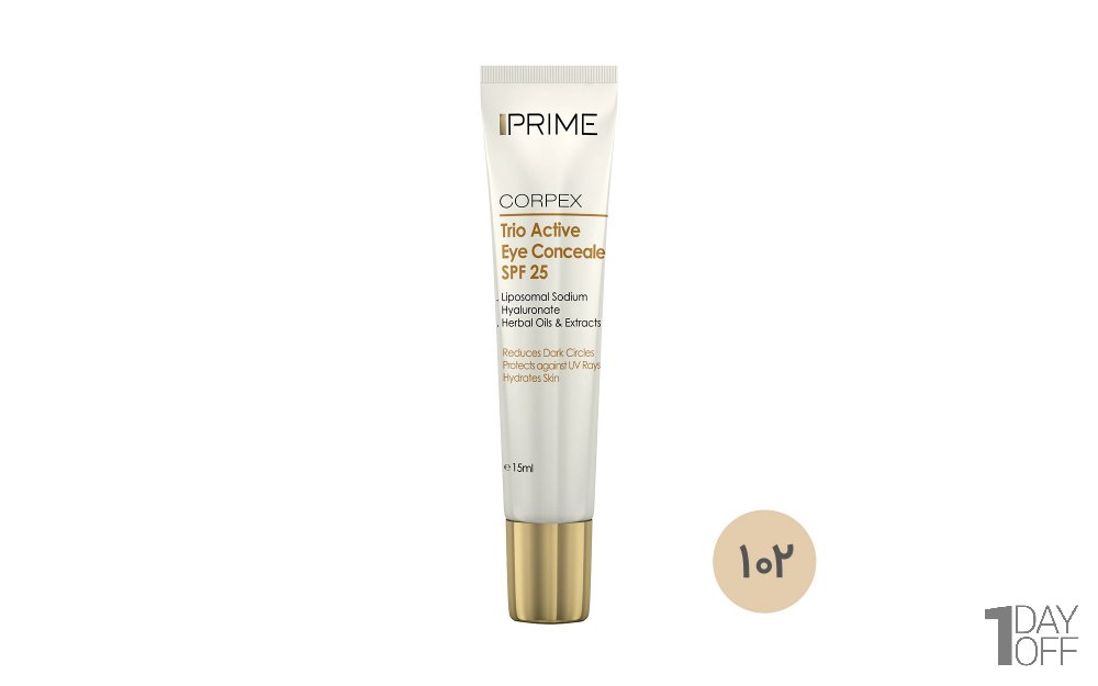 کانسیلر دور چشم SPF25 پریم مقدار 15 میلی‌لیتر رنگ 102