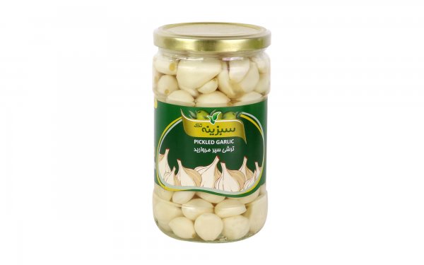 ترشی سیر مروارید سبزینه تک مقدار 670 گرم