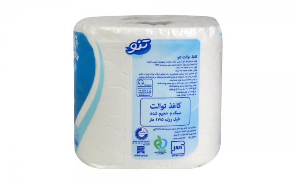 دستمال توالت سه‌لایه تنو بسته 2 رول