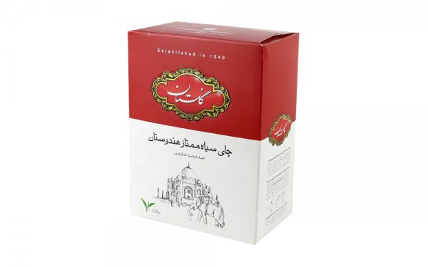 چای سیاه ممتاز 100 درصد خارجی هندوستان گلستان مقدار 225 گرم
