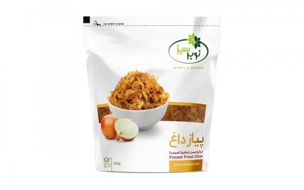 پیاز داغ منجمد نوبر سبز مقدار 150 گرم