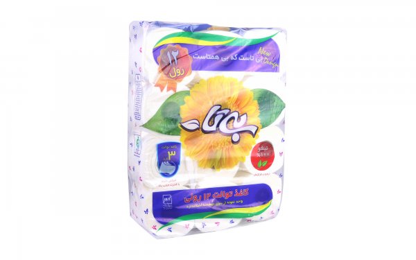 دستمال توالت دولایه بیتا بسته 12 رول
