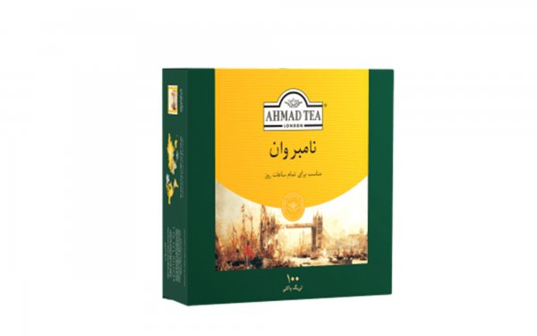چای کیسه‌ای نامبروان احمد بسته 100 عددی