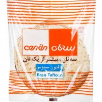 نان تافتون سبوس سه‌نان 450 گرم