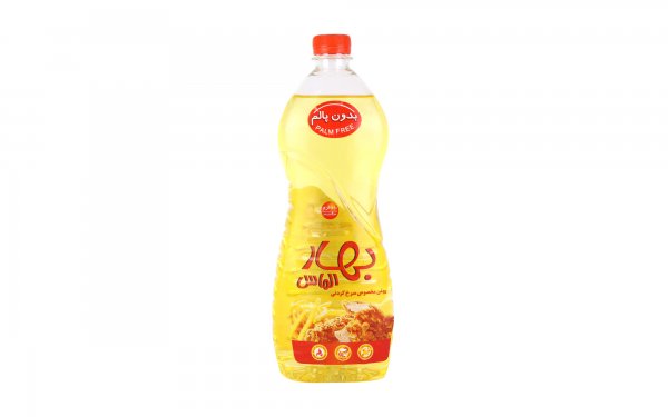 روغن مایع سرخ کردنی بدون پالم بهار الماس مقدار 900 میلی‌لیتر