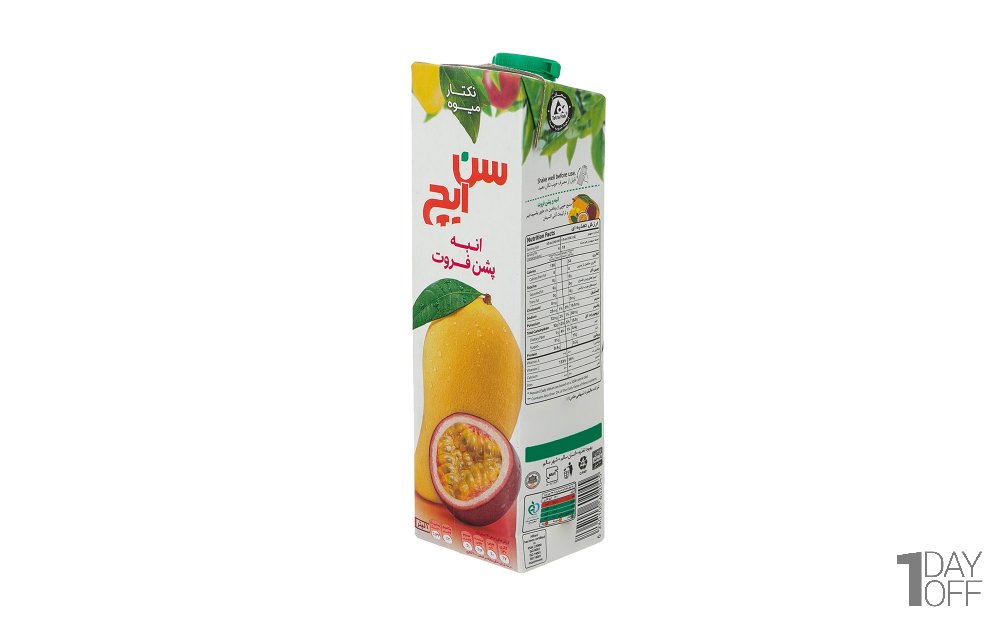 نکتار انبه و پشن فروت سن‌ایچ مقدار 1 لیتر