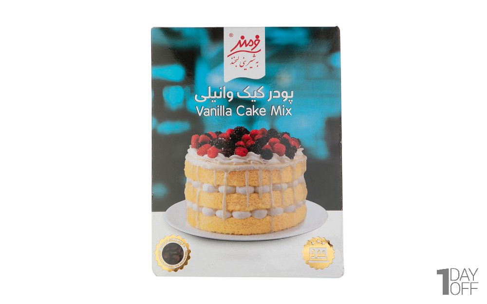 پودر کیک وانیلی فرمند مقدار 500 گرم 