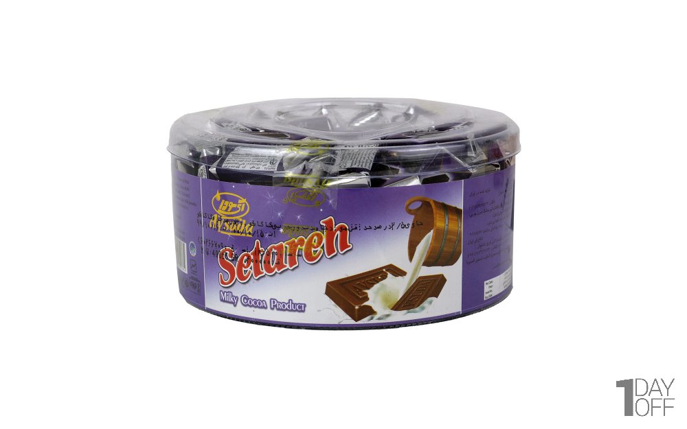 شکلات کاکائویی شیری مدل ستاره‌ آی‌سودا مقدار 400 گرم