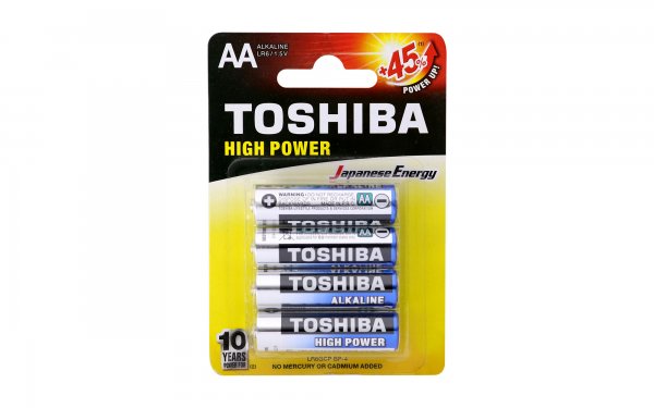 باتری قلمی آلکالاین توشیبا (Toshiba) مدل HIGH POWER