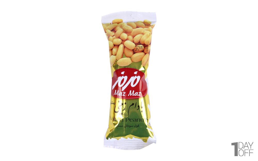 بادام‌زمینی نمکی مزمز مقدار 40 گرم