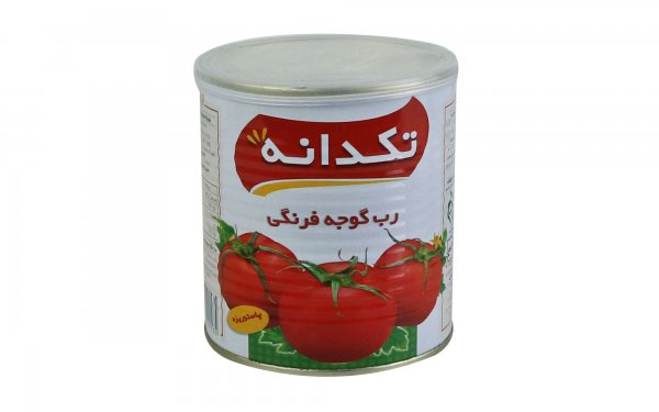 رب گوجه‌فرنگی پاستوریزه تکدانه مقدار 800 گرم
