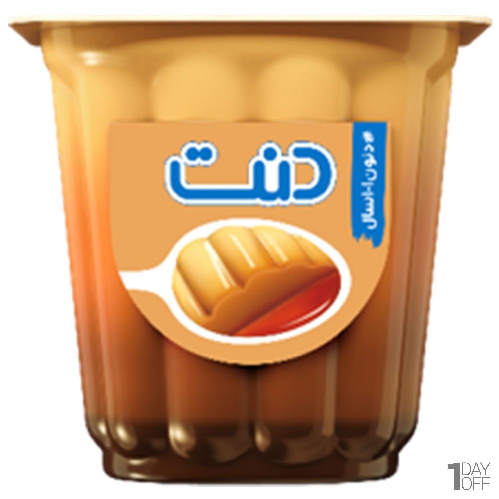 دسر کرم کارامل دنت مقدار 100 گرم