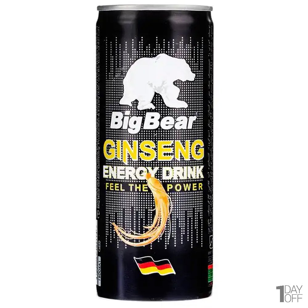 نوشیدنی انرژی‌زا جنسینگ بیگ بر Big Bear مقدار 250 میلی‌لیتر