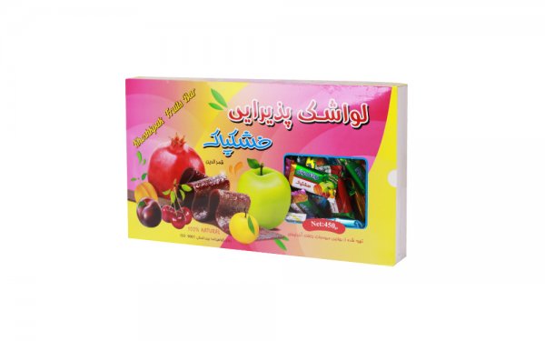 لواشک پذیرایی میوه‌ای خشکپاک مقدار 450 گرم
