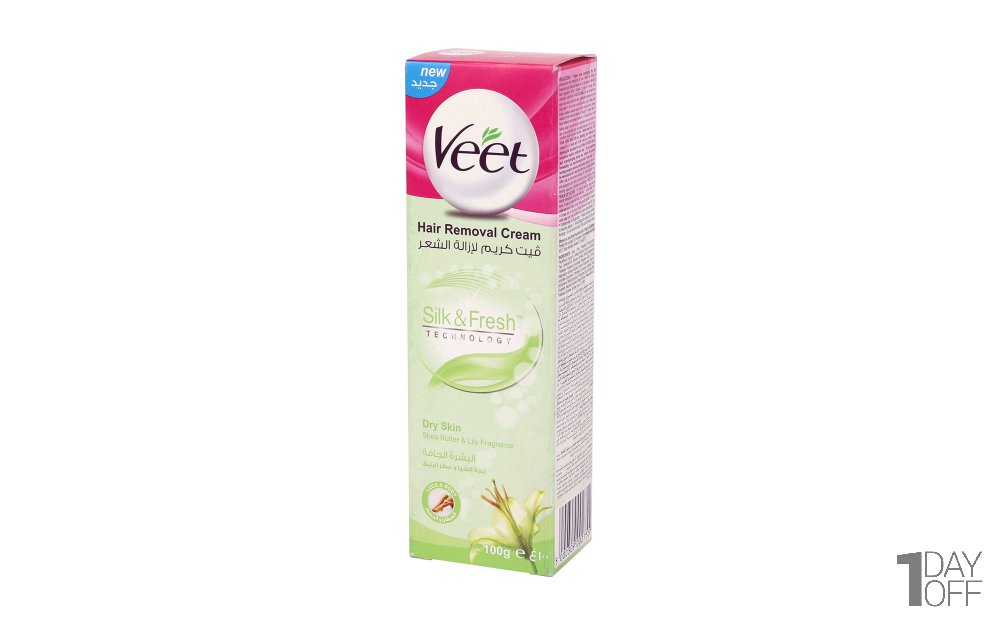 کرم موبر بدن 100 میلی‌لیتری ویت (Veet) مدل Dry Skin
