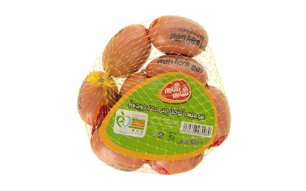 سوسیس کوکتل پنیر 55 درصد گوشت قرمز شام‌شام مقدار 500 گرم 