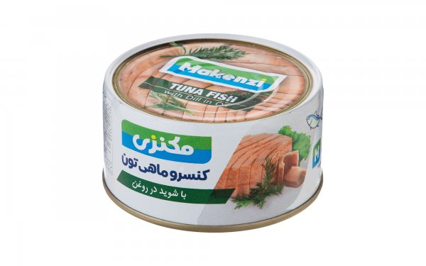 کنسرو ماهی تون در روغن با شوید مکنزی مقدار 180 گرم