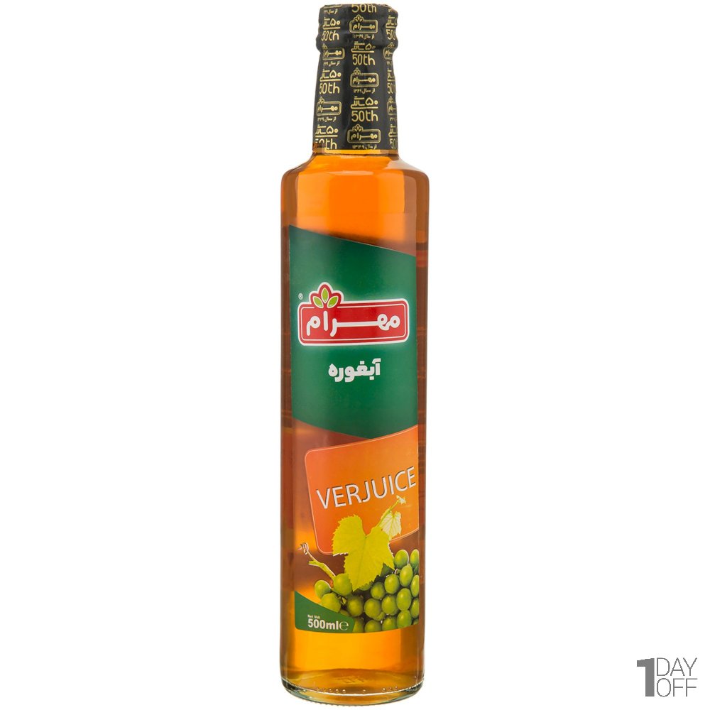 آبغوره مهرام مقدار 500 میلی‌لیتر