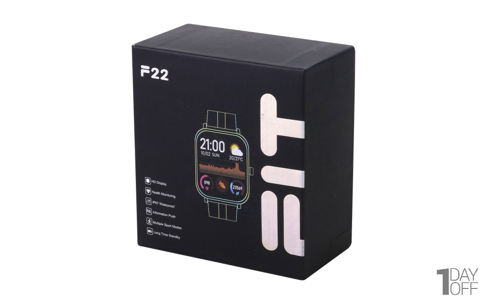 ساعت هوشمند طرح اپل رنگ صورتی روشن مدل F22