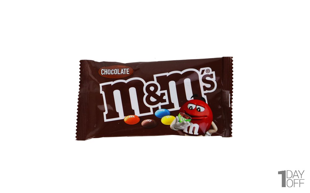 دراژه با مغز شکلاتی ام اند ام (M&M) مقدار 45 گرم