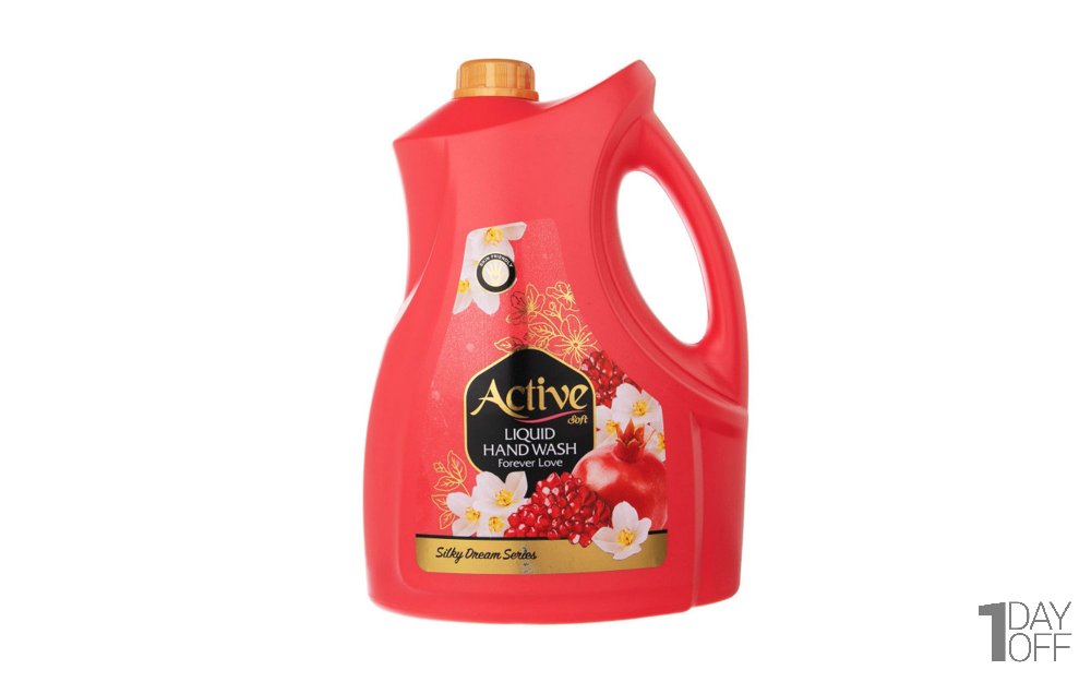 مایع دستشویی با رایحه انار و گل‌ اکتیو مقدار 3.75 کیلوگرم