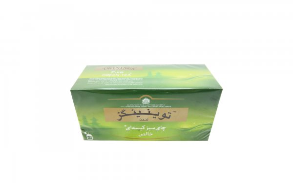 چای سبز کیسه‌ای توینینگز بسته 25 عددی