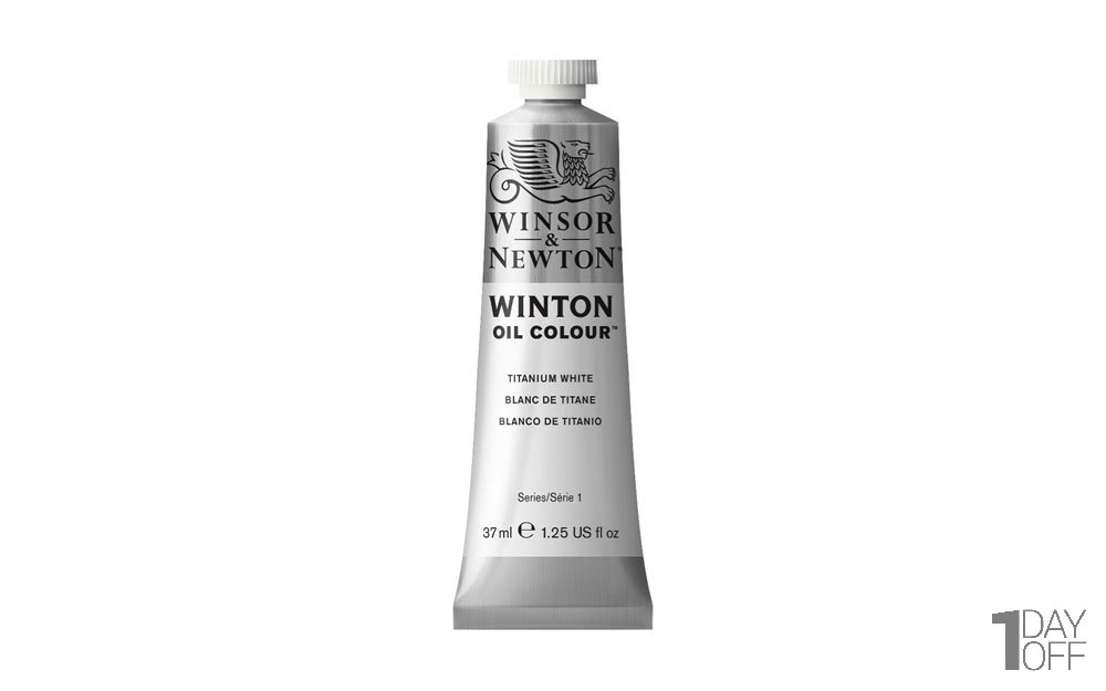رنگ روغن وینزور (Winsor) سری Winton مقدار 200 میلی‌لیتر رنگ TITANIUM WHITE