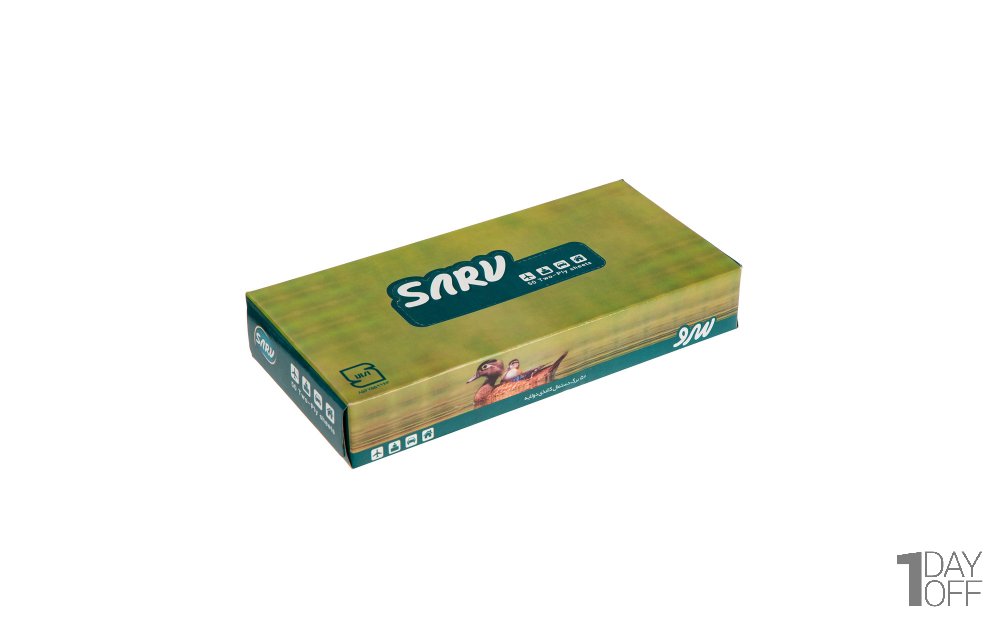 دستمال کاغذی دولایه سرو طرح مرغابی بسته 50 برگ