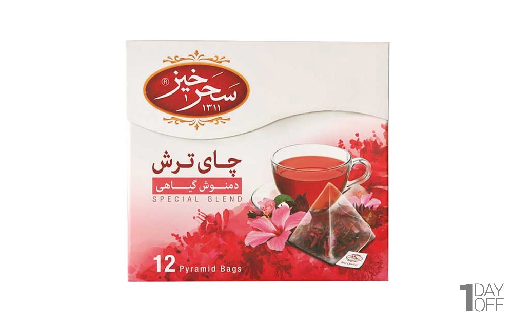 دمنوش چای ترش سحرخیز بسته 12 عددی