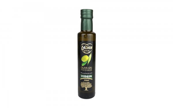  روغن زیتون بکر درجه یک لادن طلایی مقدار 250 میلی‌لیتر