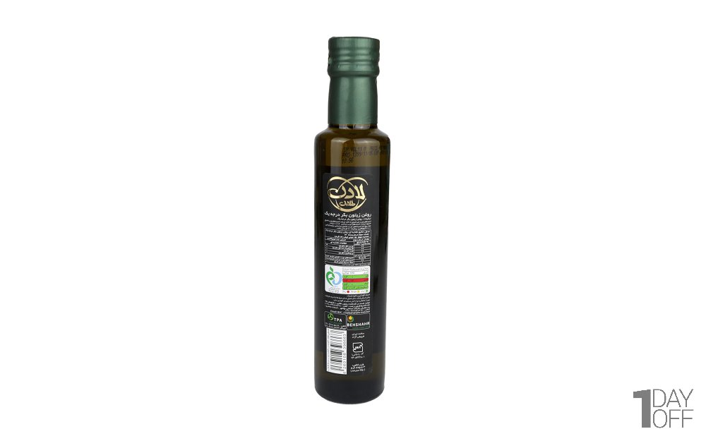  روغن زیتون بکر درجه یک لادن طلایی مقدار 250 میلی‌لیتر