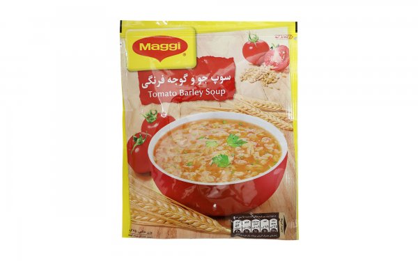 سوپ جو و گوجه‌فرنگی مگی مقدار 75 گرم