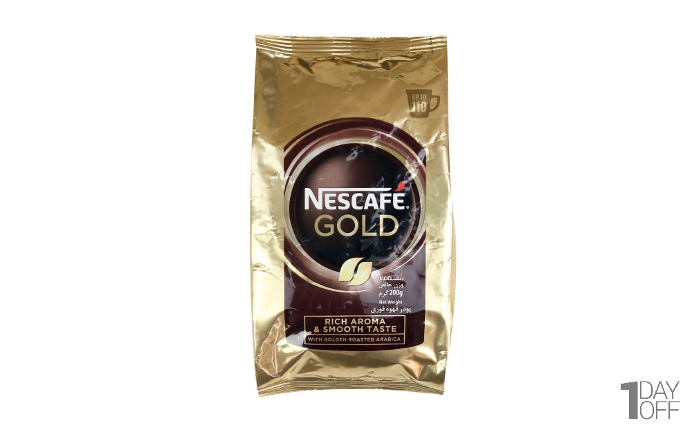 پودر قهوه فوری گلد نسکافه (NESCAFE) مقدار 200 گرم