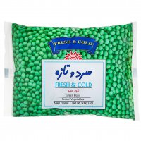 نخود سبز منجمد سرد و تازه 400 گرم