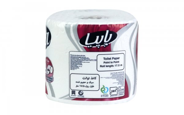 دستمال توالت چهارلایه پاپیا بسته 2 رول