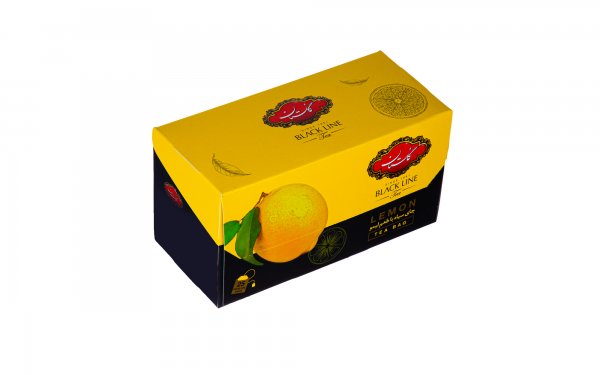 چای سیاه کیسه‌ای با طعم لیمو گلستان بسته 25 عددی