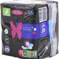 نواربهداشتی بال‌دار ویژه شب نازک 7 عددی کتان تافته