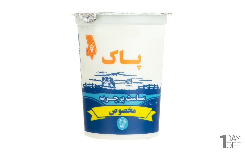 ماست پرچرب مخصوص پاک مقدار 450 گرم