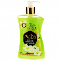 مایع دستشویی صدفی سبز اکتیو 450 گرم