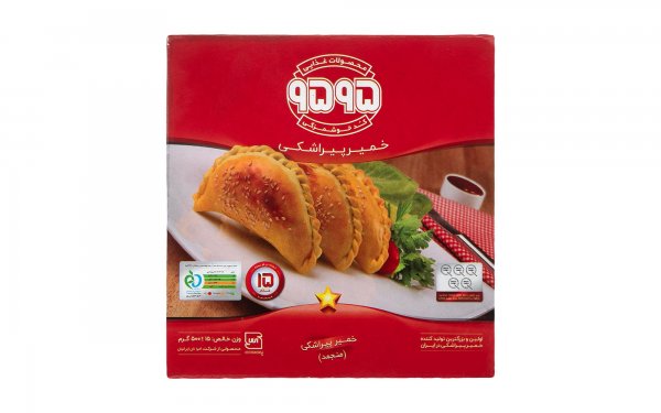 خمیر پیراشکی ممتاز منجمد 9595 مقدار 500 گرم