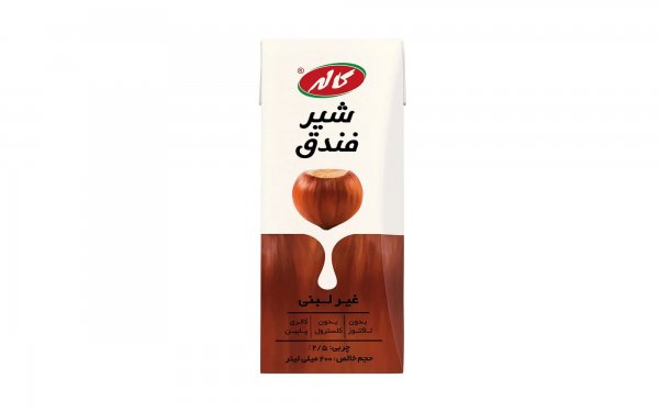 شیر غیر لبنی وگان فندق آژیل کاله مقدار 200 میلی‌لیتر