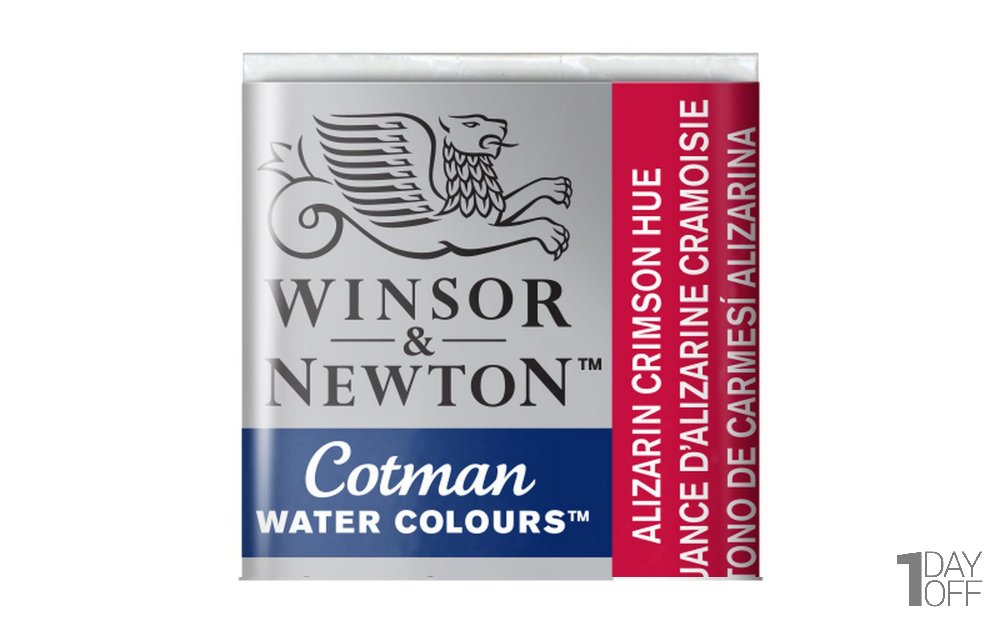 قرص آبرنگ وینزور (Winsor) سری Cotman رنگ ALIZ CRIMSON HUE