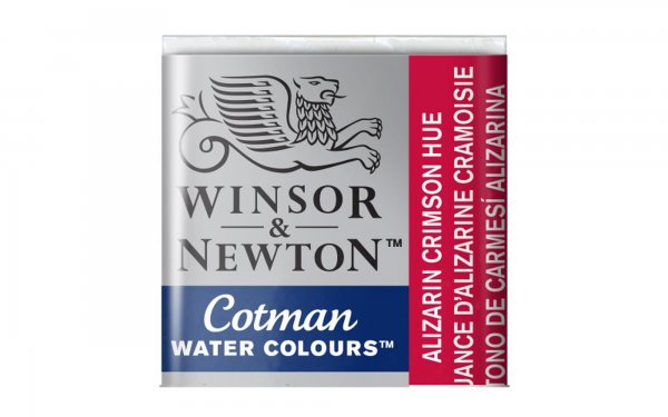 قرص آبرنگ وینزور (Winsor) سری Cotman رنگ ALIZ CRIMSON HUE