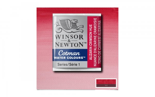 قرص آبرنگ وینزور (Winsor) سری Cotman رنگ ALIZ CRIMSON HUE