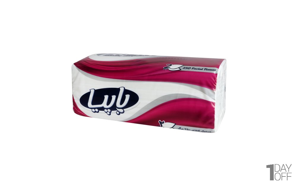 دستمال کاغذی دولایه پاپیا بسته 250 برگ
