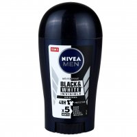 استیک ضدتعریق صابونی مردانه 5 در 1 مدل (Black & White) نیوآ (Nivea) مقدار 40 میلی‌لیتر