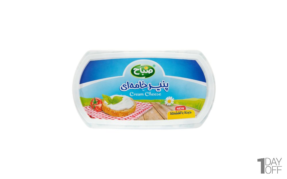 پنیر خامه‌ای صباح مقدار 350 گرم